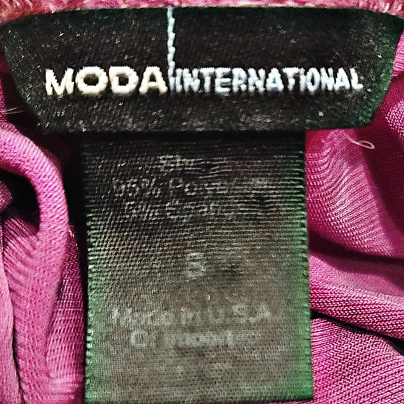 VTG Moda International Sleeveless Purple Fit & Flare Dress Small Sweetheart Neck - Picture 5 of 7